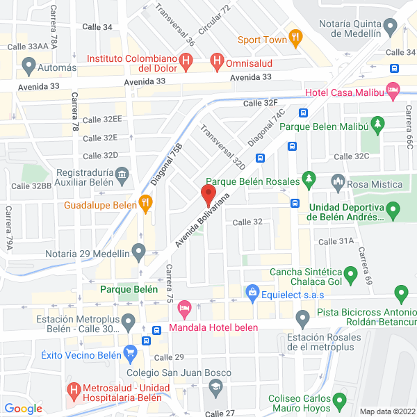 Mapa de Cootrasian Administrativa Cta
