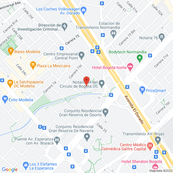 Mapa de Copyone Ltda