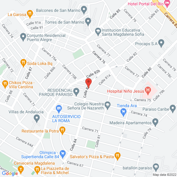 Map of Cordoba Acosta Fredy
