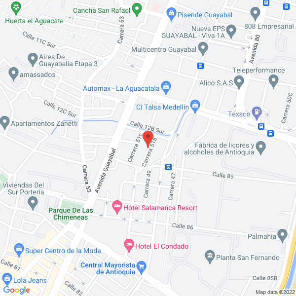 Mapa de Corgil S.A Medellín