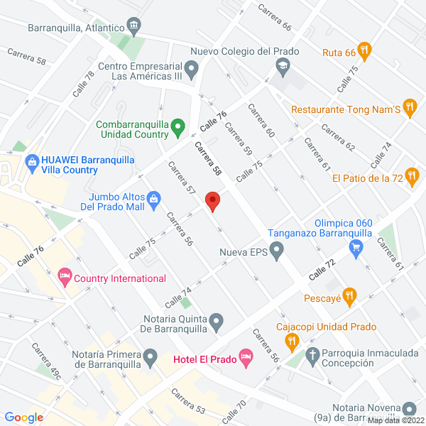 Map of Corpauto Ltda.