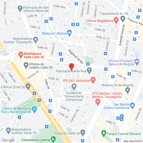 Mapa de Corpoeducación