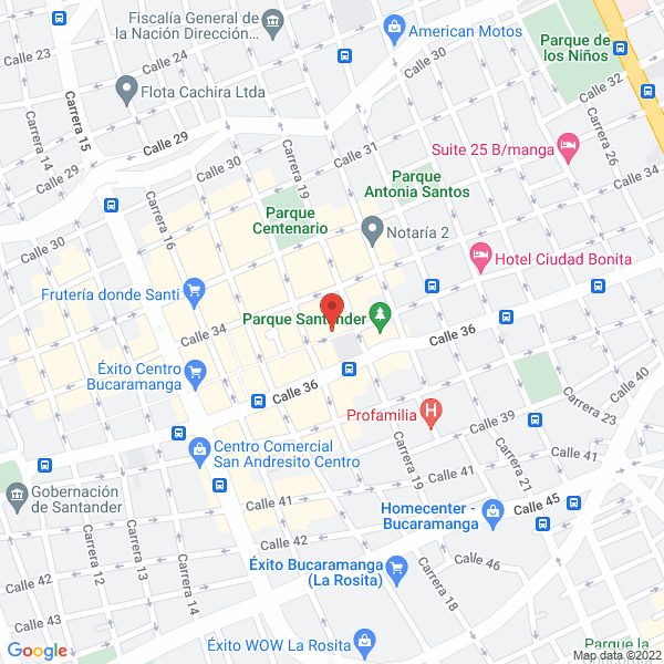 Map of Comfincar