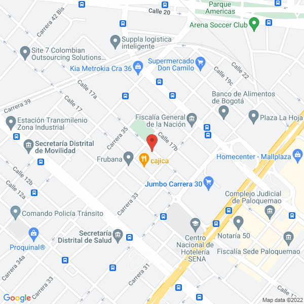 Mapa de Compañia Colombiana De Lavado