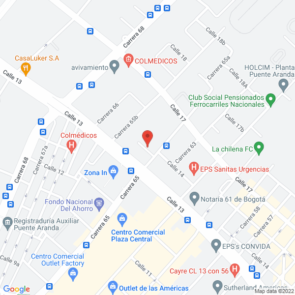 Mapa de Compañía De Plásticos Seul S.A.S.