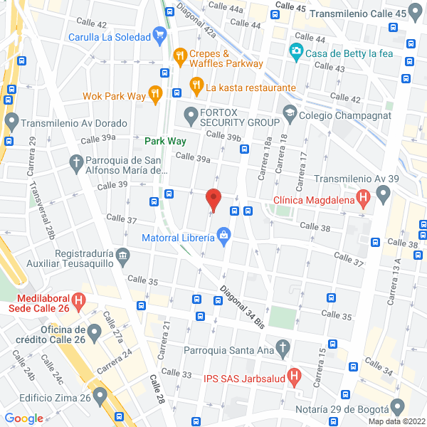 Mapa de Corporación Festival Iberoamericano De Teatro