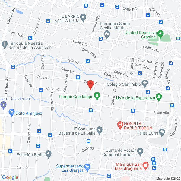 Mapa de Corporación Guadalupe Social