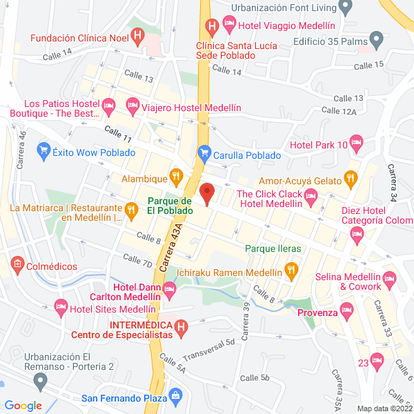 Mapa de Corporación Pro-Marginados