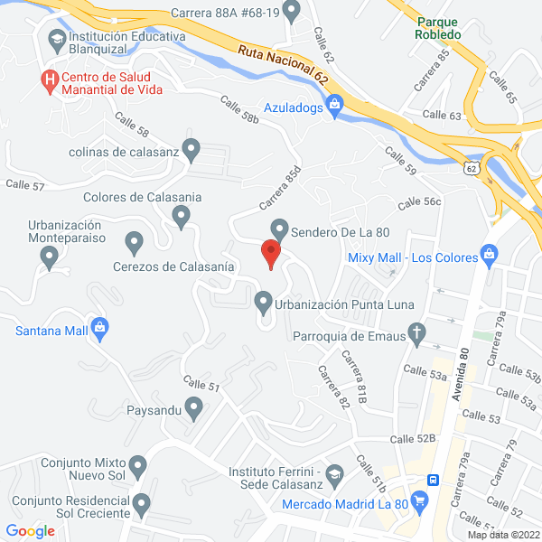 Mapa de Corporación Servicios Integrales