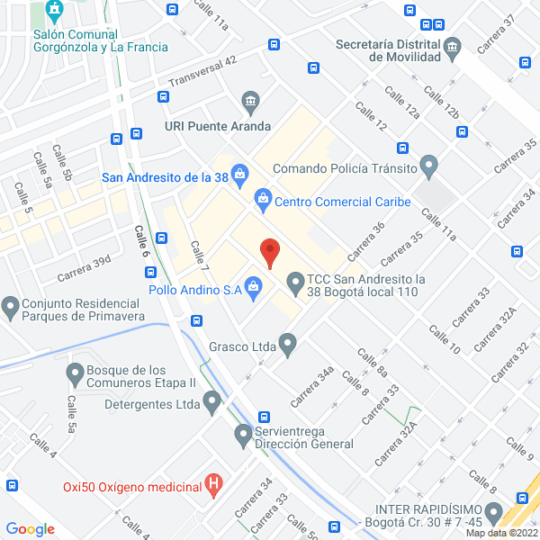 Mapa de Comercializadora M Y B Ltda.