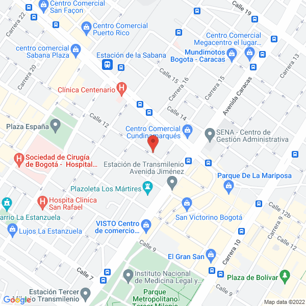Mapa de Comercializadora Mb & Co S.A.S.