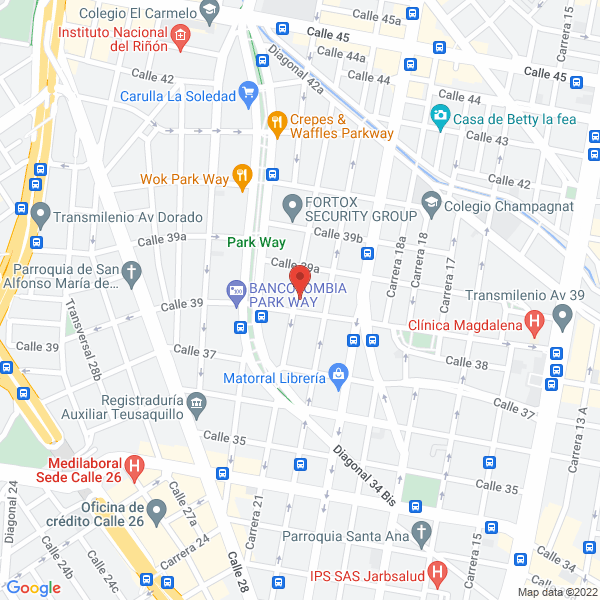 Mapa de Comercial Cosmo Universal S.A.