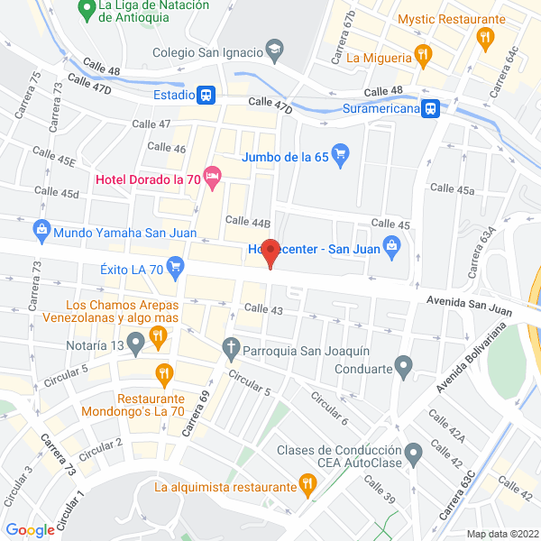 Mapa de Comercial Megaventas S.A.S