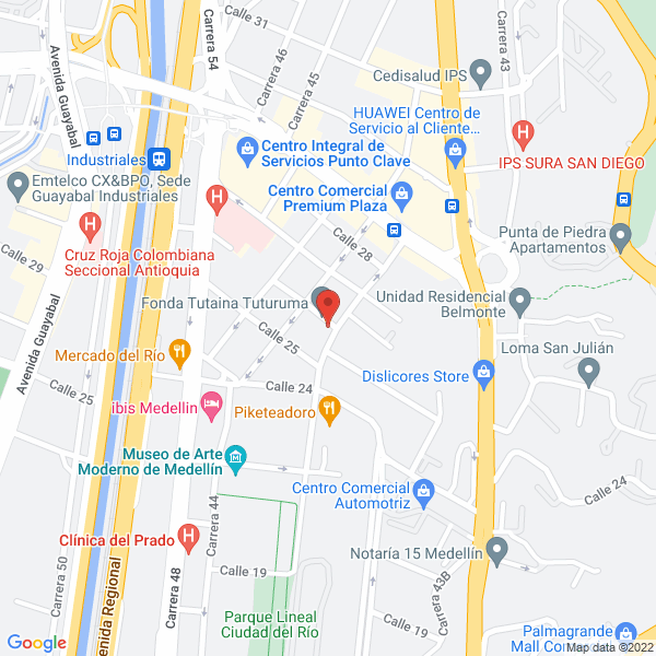 Mapa de Comercializadora A Pintar S.A.S.