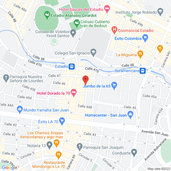 Mapa de Comercializadora Alcubo