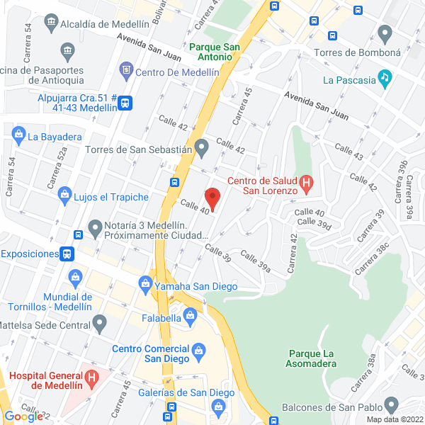 Mapa de Comercializadora Aldus Ltda.