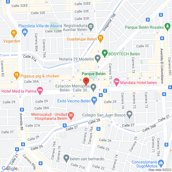 Mapa de Comercializadora De Lácteos Y Congelados Campestre