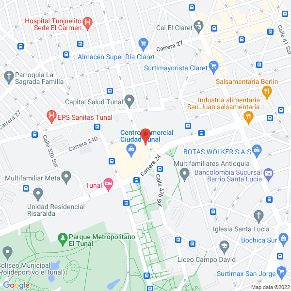Mapa de Colombia Bella