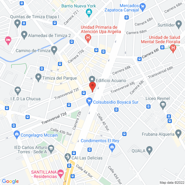 Mapa de Colombia Minigolf