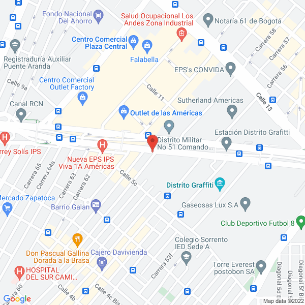 Mapa de Colombia Outsourcing