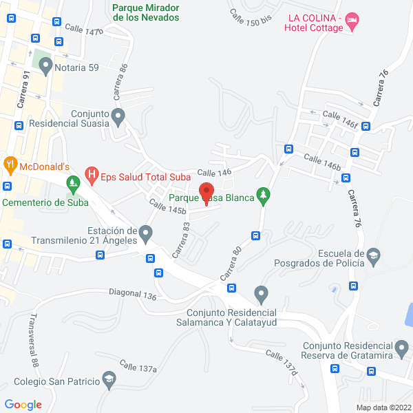 Mapa de Colombian Paint-Ball E.U.