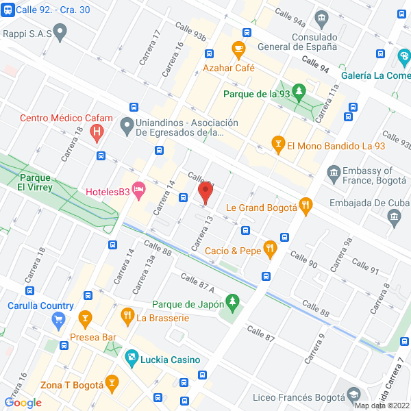 Mapa de Colombian Tourist