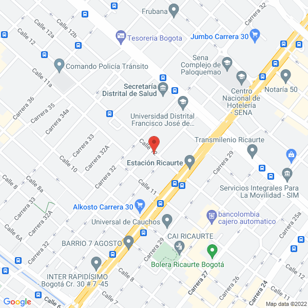 Mapa de Colombo Carga Transportadora S.A.S.