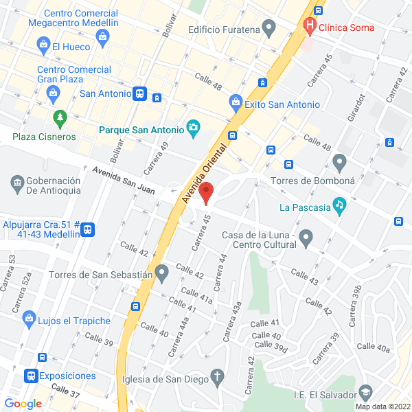 Mapa de Corporación Parque De Artes Y Oficios De Antio