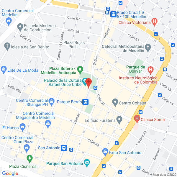 Mapa de Corporación Red Departamental De Artes