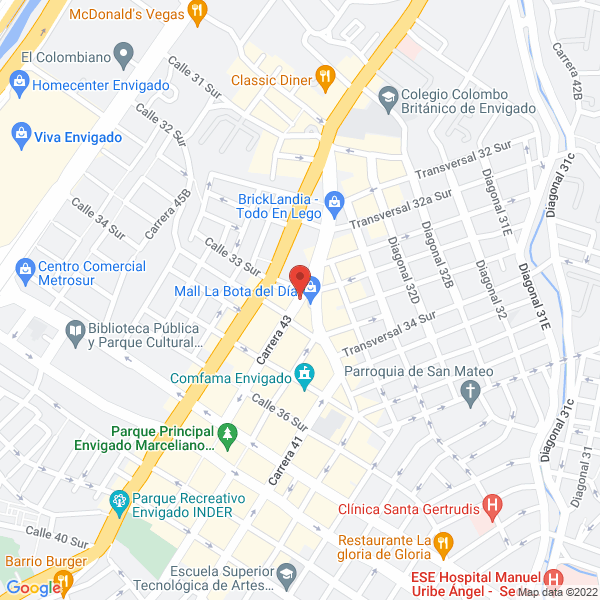 Mapa de Creaciones Bagsa