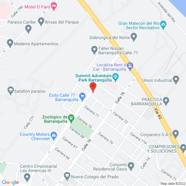 Map of Ctb Centro De Textiles Barranquilla S.A.S.