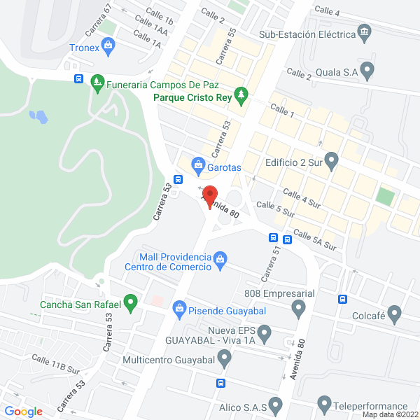 Mapa de Cubiertas Y Mantos Ltda