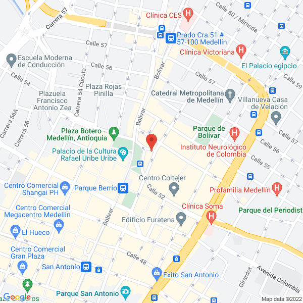 Mapa de Curaduría Primera De Bello