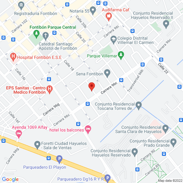 Mapa de Concreacero Ltda.