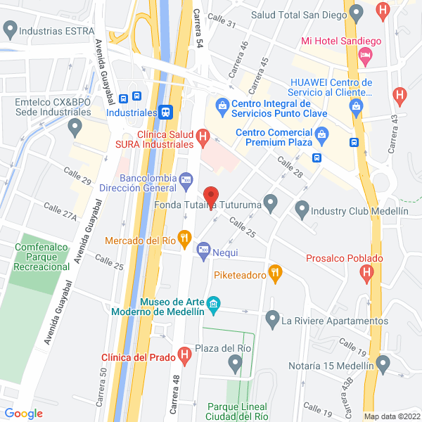 Mapa de Confección Camisas Y Camisetas S.A.S.