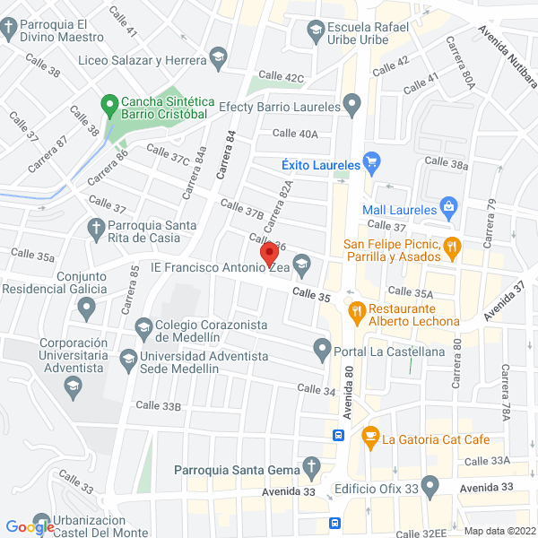 Mapa de Confecciones Cvelez S.A.S.