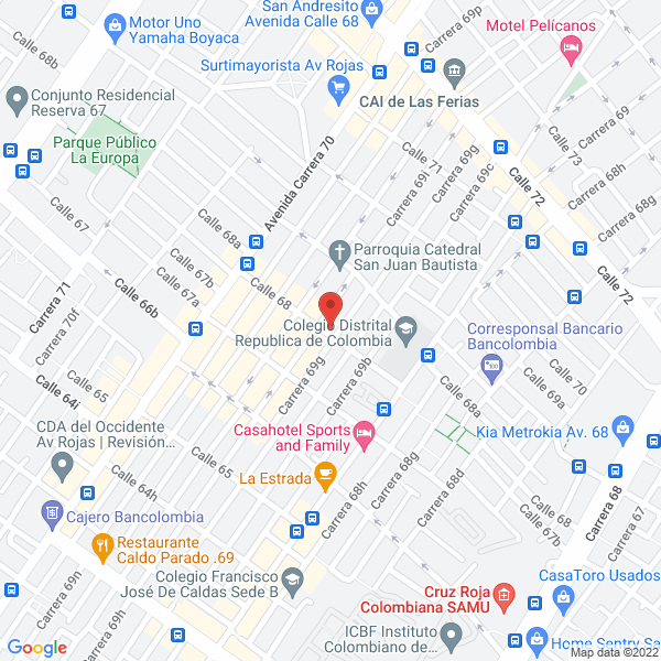 Mapa de Confecciones Deportivas Alvarado