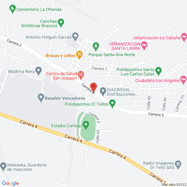 Mapa de Comercializadora Y Transportadora Arias Ltda