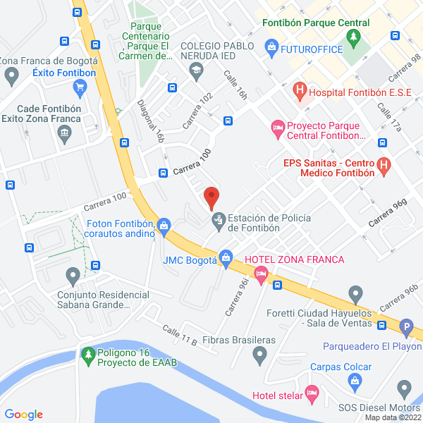 Mapa de Comercializadora Zeta Ltda.