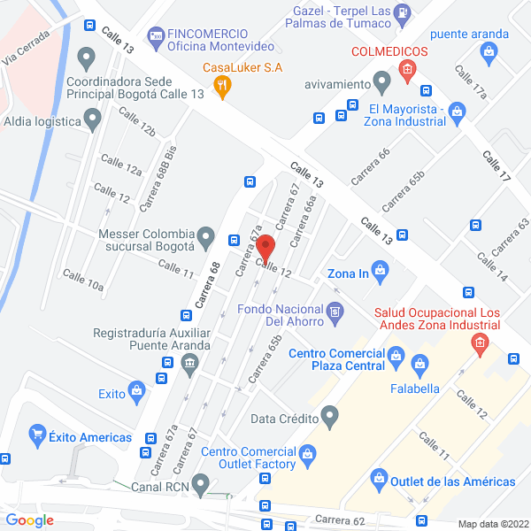 Mapa de Restaurante Con Sabor Y Picante