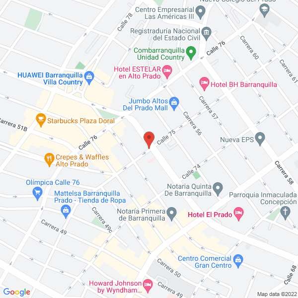 Map of Conalmallas Ltda.
