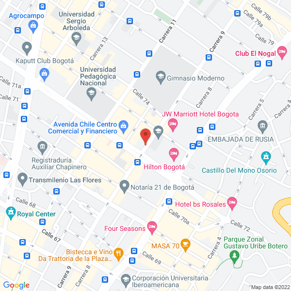 Mapa de Concretos Asfalticos De Colombia S.A. Concrescol S.A.