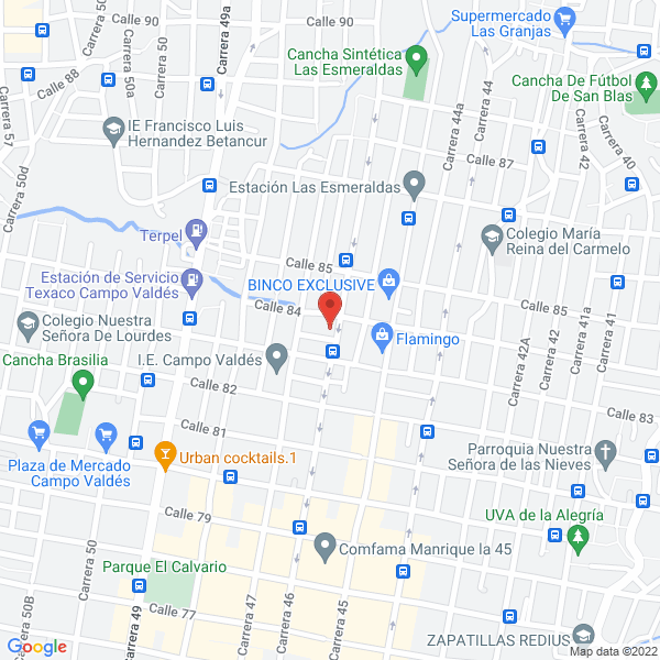 Mapa de Comercializadora Trogon S.A.S