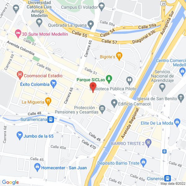 Mapa de Comercializadora Val Ltda.