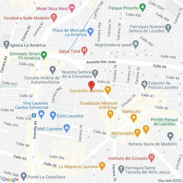 Mapa de Comercializadora Velcla Cosméticos