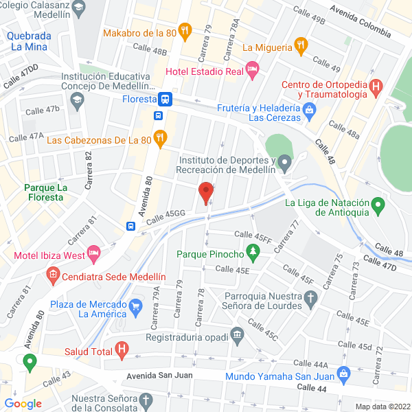 Mapa de Comercializadora Y Constructora Group Mark S.A.