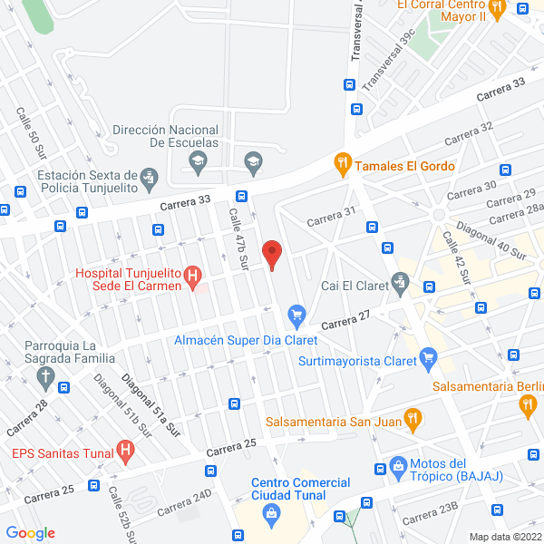 Mapa de Comercializadora Y Fábrica Militar Yudaca