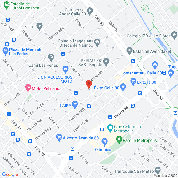 Mapa de Comerfrutas De Colombia S.A.S.