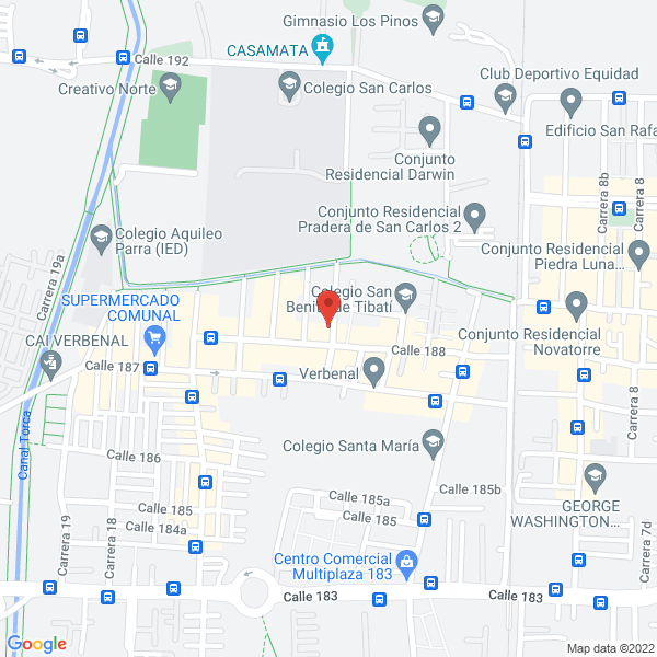 Mapa de Crear Espacios Jardinería Ltda.