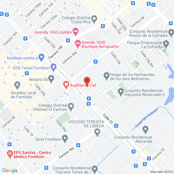 Mapa de Crystal Laboratories S.A.S.